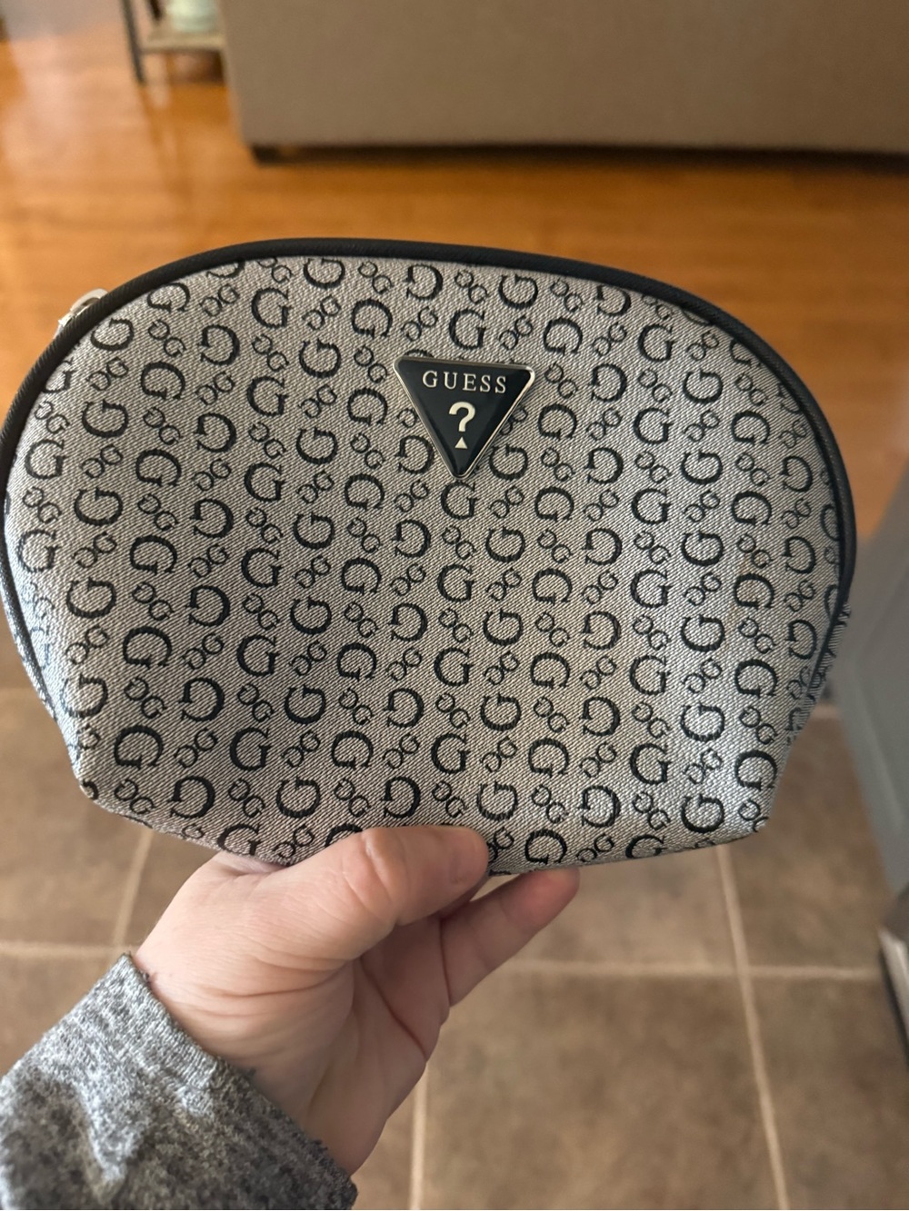 GUESS Monogram Cosmetic Pouch